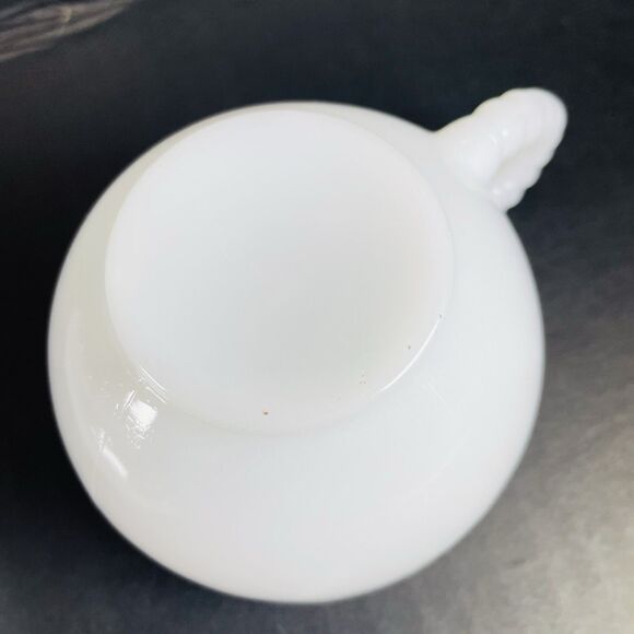 2 Sets Vintage Federal Milk Glass Rosecrest Decorative Snack Set Cup and Tray - Picture 9 of 10